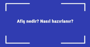 Afiş görsel nasıl olmalı?